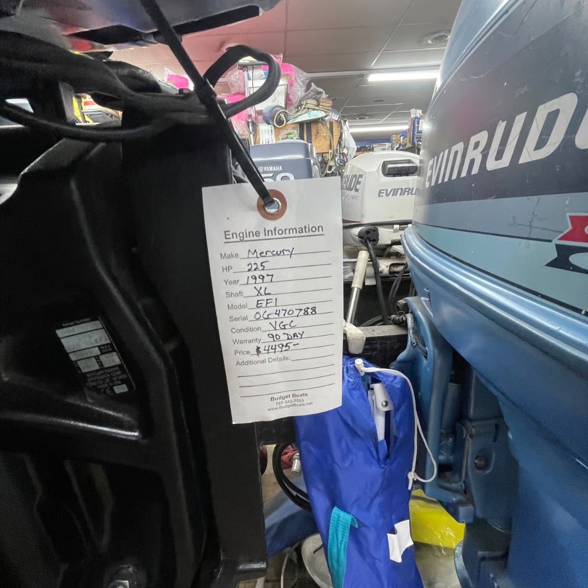 used outboard mercury motors for sale 1997 Mercury 225HP EFI 25″ Outboard Motor thumbnail