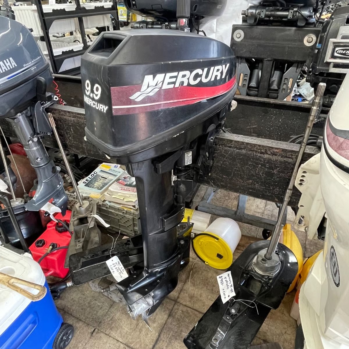 used boat engines for sale 2002 Mercury 9.9 HP 2-Stroke boat motor thumbnail