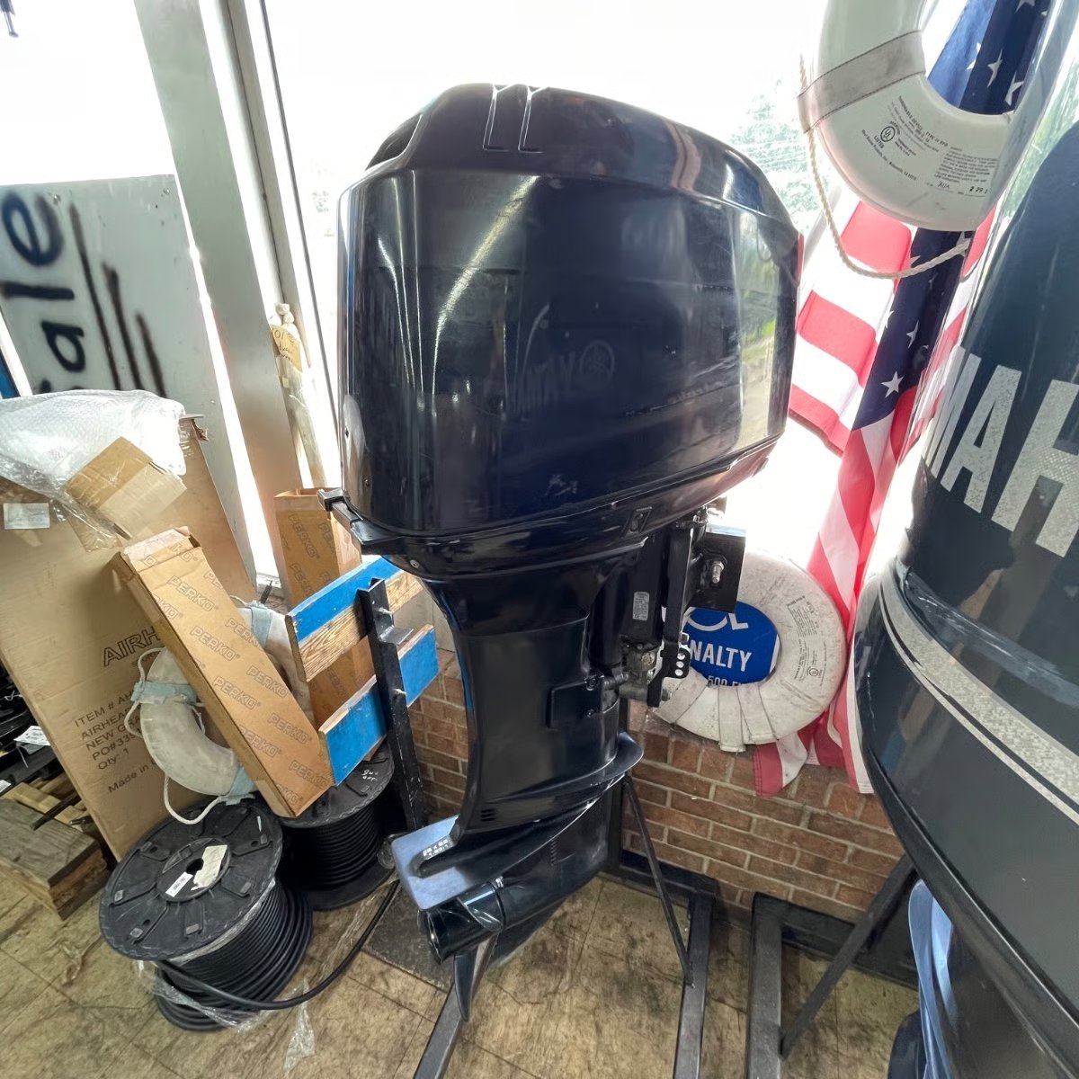 used Mercury outboard motors 2003 Mercury 50 HP 2-Stroke boat motor thumbnail